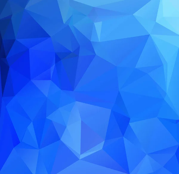 Fundo Mosaico Poligonal Azul Modelos Design Criativo — Vetor de Stock