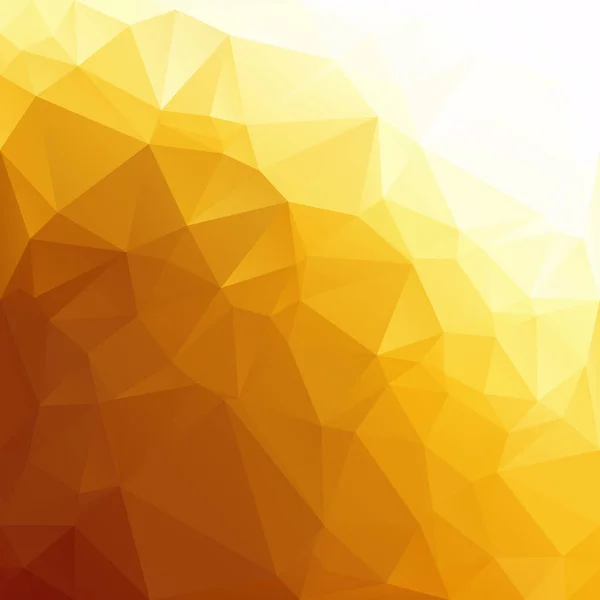 Sarı Çokgen Mozaik Arkaplan Yaratıcı Tasarım Şablonları — Stok Vektör