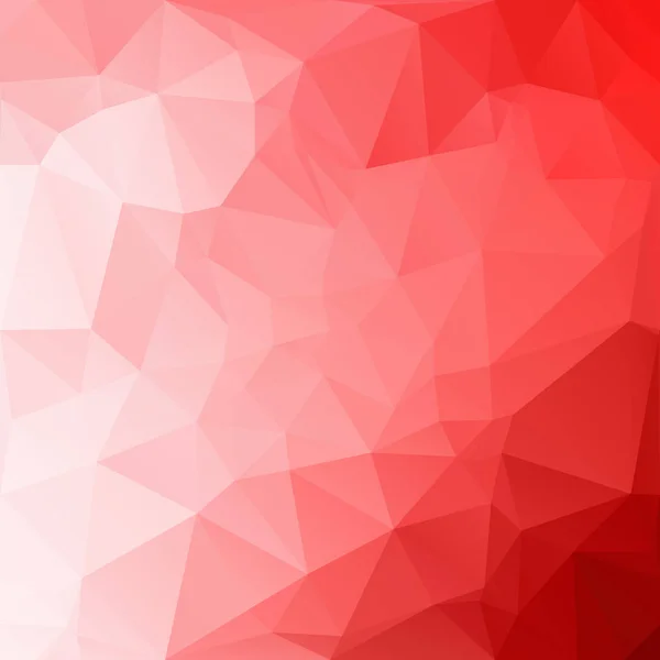 Fondo Mosaico Poligonal Rojo Plantillas Diseño Creativo — Vector de stock
