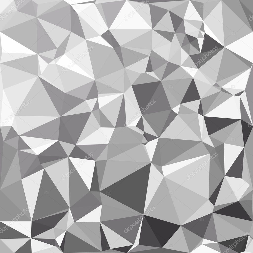 Black Polygonal Mosaic Background, Creative Design Templates