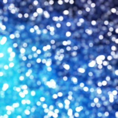 Ufuk benzersiz Soyut Mavi Bokeh şenlikli ışıklar