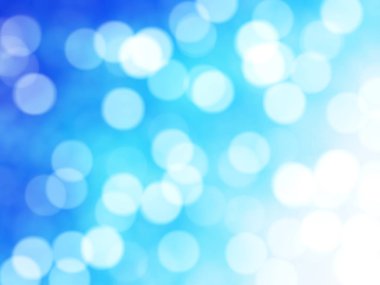 Ufuk benzersiz Soyut Mavi Bokeh şenlikli ışıklar