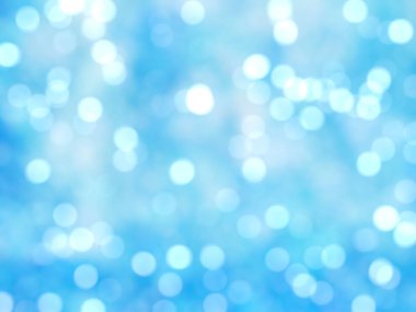 Ufuk benzersiz Soyut Mavi Bokeh şenlikli ışıklar