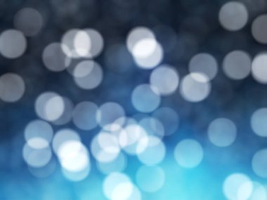 Ufuk benzersiz Soyut Mavi Bokeh şenlikli ışıklar