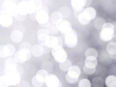 Ufuk benzersiz soyut gri beyaz Bokeh şenlikli ışıklar