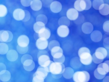 Ufuk benzersiz Soyut Mavi Bokeh şenlikli ışıklar