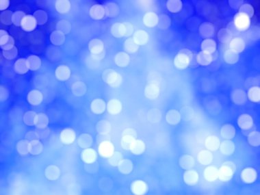 Ufuk benzersiz Soyut Mavi Bokeh şenlikli ışıklar