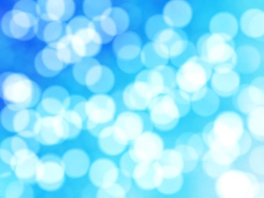 Ufuk benzersiz Soyut Mavi Bokeh şenlikli ışıklar