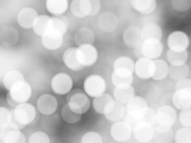 Ufuk benzersiz soyut gri beyaz Bokeh şenlikli ışıklar