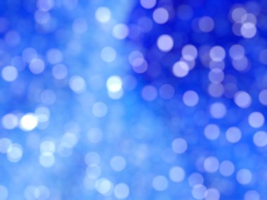 Ufuk benzersiz Soyut Mavi Bokeh şenlikli ışıklar