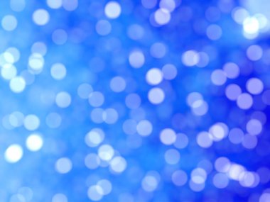 Ufuk benzersiz Soyut Mavi Bokeh şenlikli ışıklar