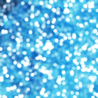 Ufuk benzersiz Soyut Mavi Bokeh şenlikli ışıklar