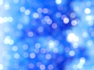 Ufuk benzersiz Soyut Mavi Bokeh şenlikli ışıklar