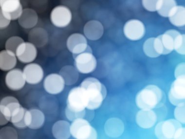 Ufuk benzersiz Soyut Mavi Bokeh şenlikli ışıklar