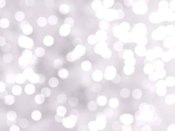 Ufuk Benzersiz Soyut Gri Beyaz Bokeh Şenlikli Işıklar — Stok fotoğraf