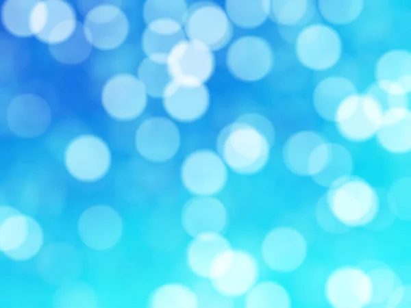 Desfocado Único Abstrato Azul Bokeh Luzes Festivas — Fotografia de Stock