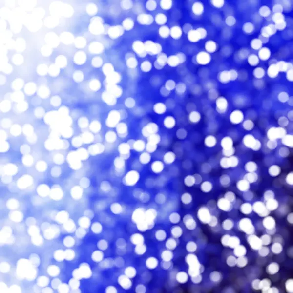 Defokussiert Einzigartige Abstrakte Blaue Bokeh Festliche Lichter — Stockfoto