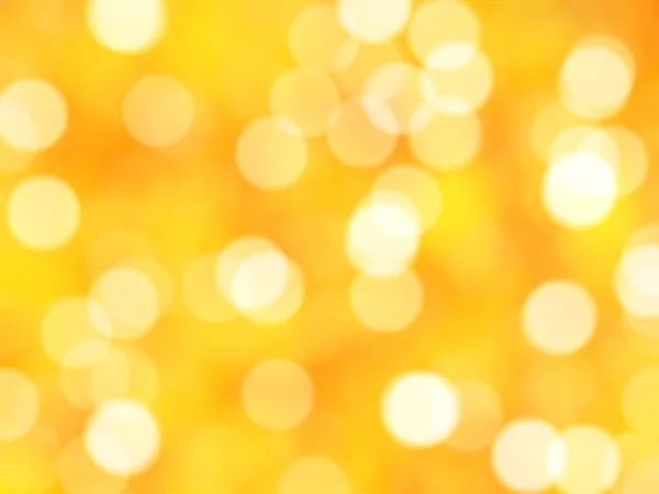 Desfocado Único Abstrato Amarelo Bokeh Luzes Festivas — Fotografia de Stock