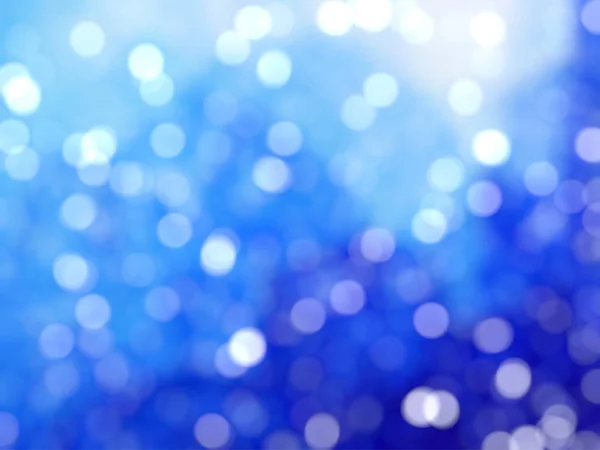 Desfocado Único Abstrato Azul Bokeh Luzes Festivas — Fotografia de Stock