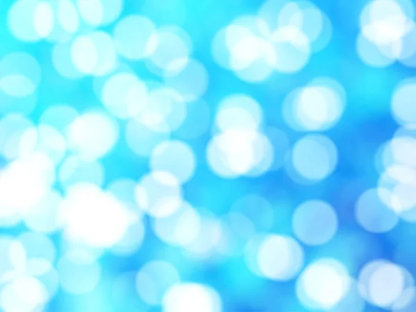 Desfocado Único Abstrato Azul Bokeh Luzes Festivas — Fotografia de Stock