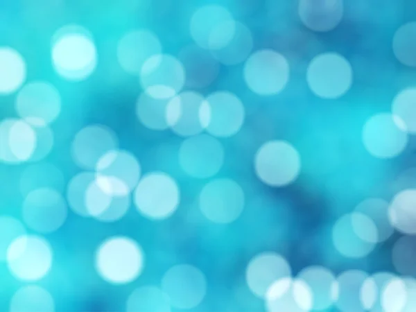 Defocused Unique Abstract Blue Bokeh Festive Lights — Stock Photo, Image