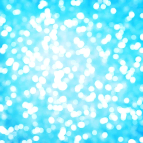 Desfocado Único Abstrato Azul Bokeh Luzes Festivas — Fotografia de Stock