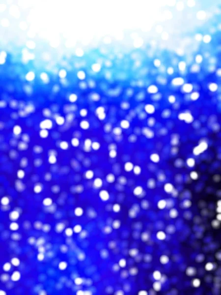 Intreepupil Unieke Abstract Blue Bokeh Feestelijke Verlichting — Stockfoto