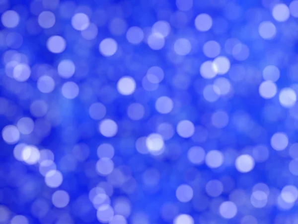 Desfocado Único Abstrato Azul Bokeh Luzes Festivas — Fotografia de Stock