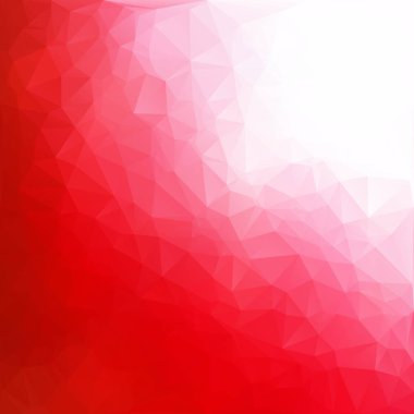 Kırmızı Çokgen Mozaik Arkaplan, Yaratıcı Tasarım Şablonları