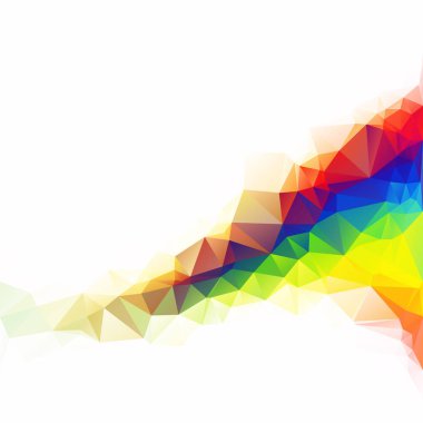 Renkli poligonal mozaik arka plan yaratıcı tasarım şablonları