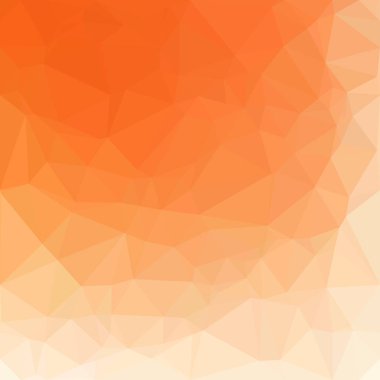 Turuncu poligonal mozaik arka plan yaratıcı tasarım şablonları