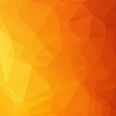 Turuncu poligonal mozaik arka plan yaratıcı tasarım şablonları