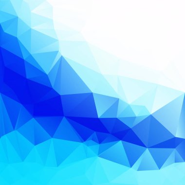 mavi çokgen mozaik arkaplan, yaratıcı tasarım şablonları