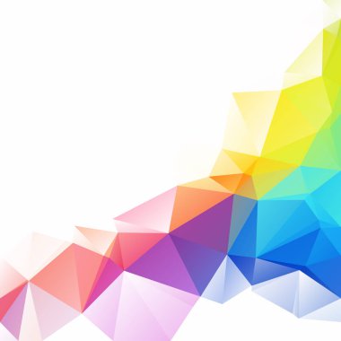 Renkli poligonal mozaik arka plan yaratıcı tasarım şablonları