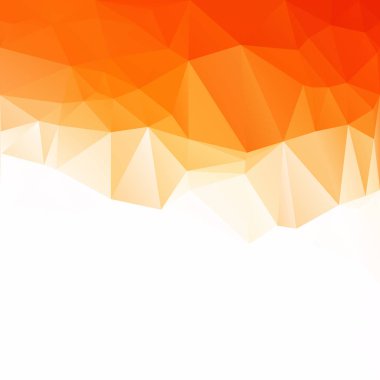 Turuncu poligonal mozaik arka plan yaratıcı tasarım şablonları