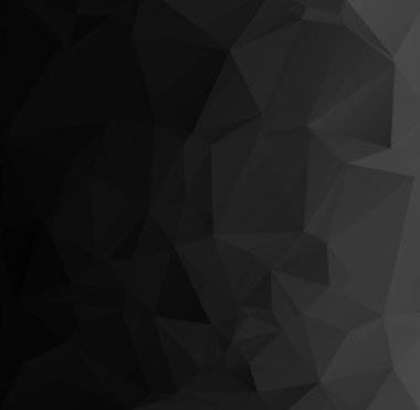 Siyah poligonal mozaik arka plan, yaratıcı tasarım şablonları