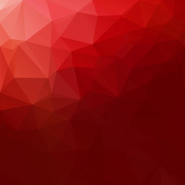 Kırmızı Çokgen Mozaik Arkaplan, Yaratıcı Tasarım Şablonları
