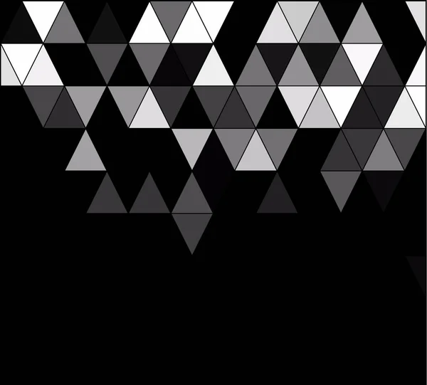Grille Carrée Noire Arrière Plan Mosaïque Modèles Conception Créative — Image vectorielle
