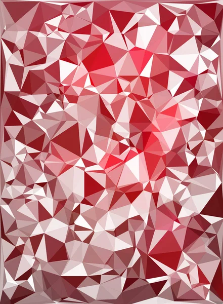 Red Sfondo Mosaico Poligonale Modelli Design Creativo — Vettoriale Stock