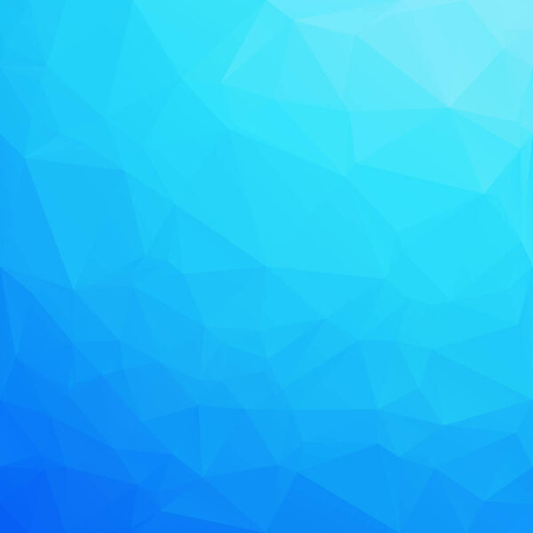 Blue Polygonal Mosaic Background, Creative Design Templates