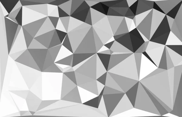 Arrière Plan Mosaïque Polygonale Noire Modèles Conception Créative — Image vectorielle