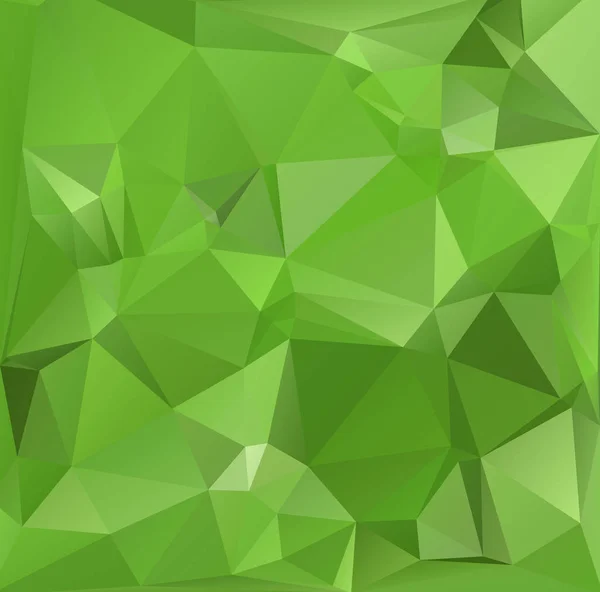 Grüner Polygonaler Mosaik Hintergrund Kreative Design Vorlagen — Stockvektor