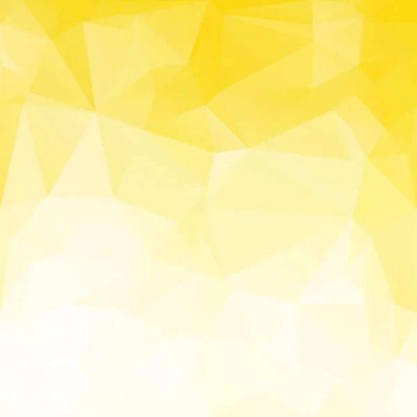 黄色多角形モザイク背景 クリエイティブデザインテンプレート — ストックベクタ