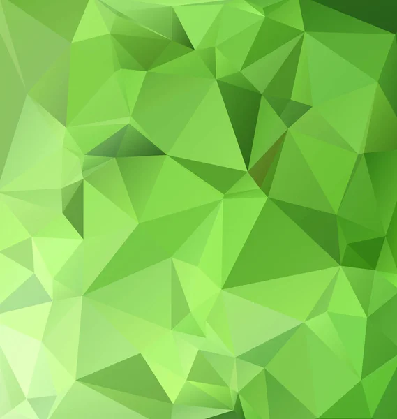 Green Polygonic Mosaic Background Creative Design Template — 스톡 벡터