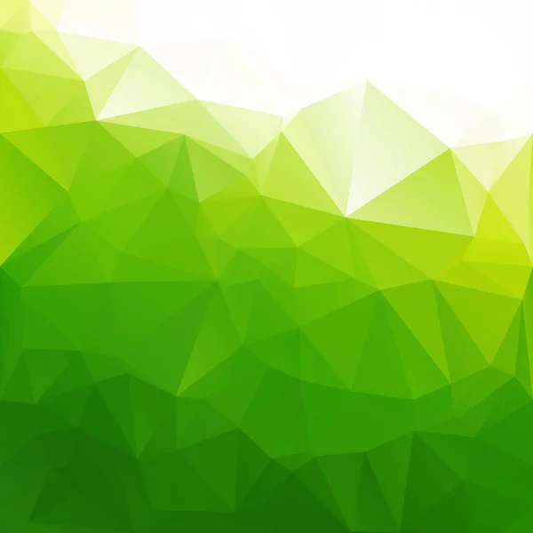 Green Polygonic Mosaic Background Creative Design Template — 스톡 벡터