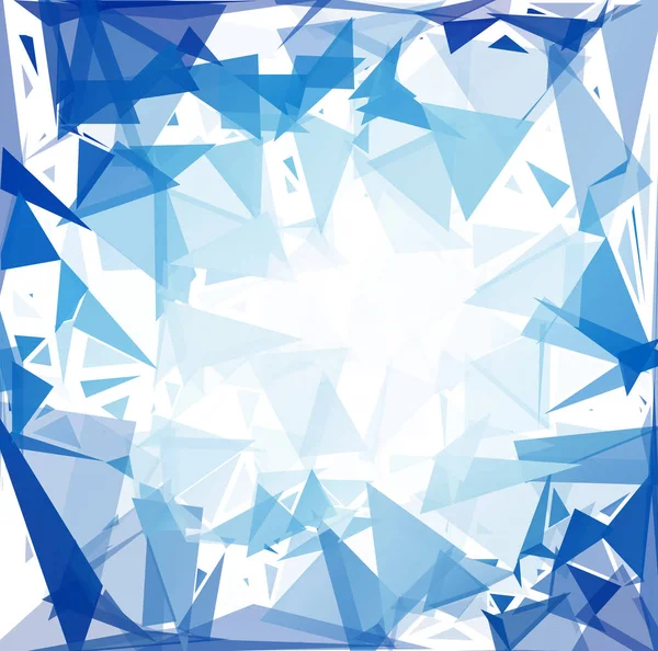 Niebieski Przerwa Mozaika Tło Kreatywne Projektowanie Szablonów — Wektor stockowy