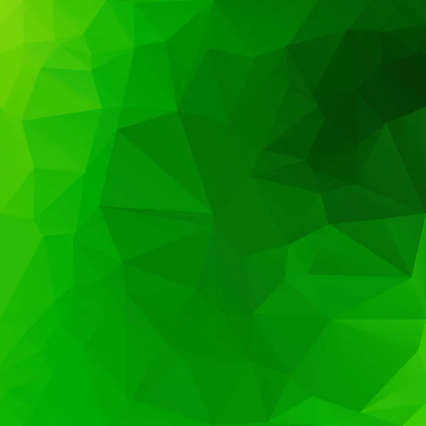 Grön Polygonal Mosaik Bakgrund Creative Design Mallar — Stock vektor