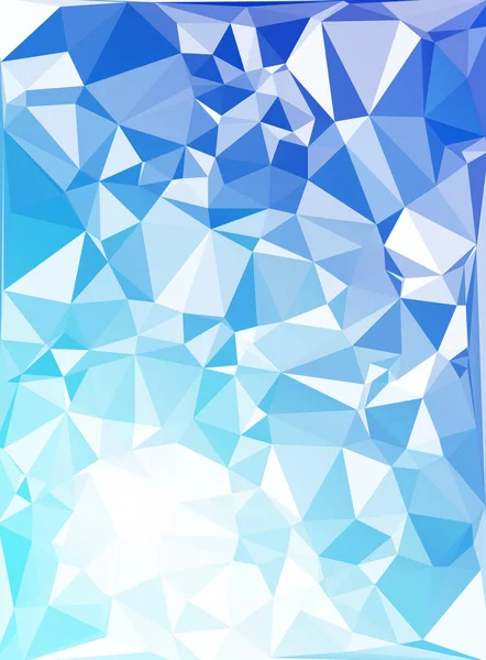 Fondo Mosaico Poligonal Azul Plantillas Diseño Creativo — Vector de stock