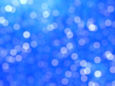 Ufuk benzersiz Soyut Mavi Bokeh şenlikli ışıklar