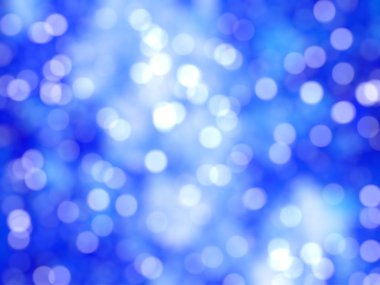 Ufuk benzersiz Soyut Mavi Bokeh şenlikli ışıklar